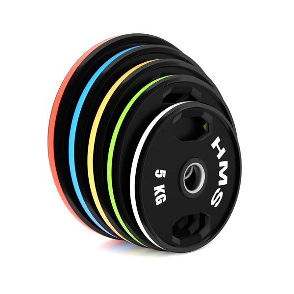 Sada pogumovaných olympijských kotoučů HMS TOG10, 2x10 kg