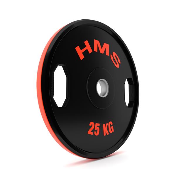 Sada pogumovaných olympijských kotoučů HMS TOG25, 2x25 kg