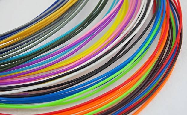 PLA 3D filamenty, mix 15 barev, 1,75mm, 15x10 m