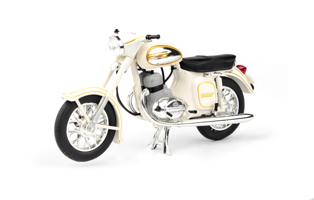 Jawa 350 Kývačka Automatic (1966) Bílá 1:18