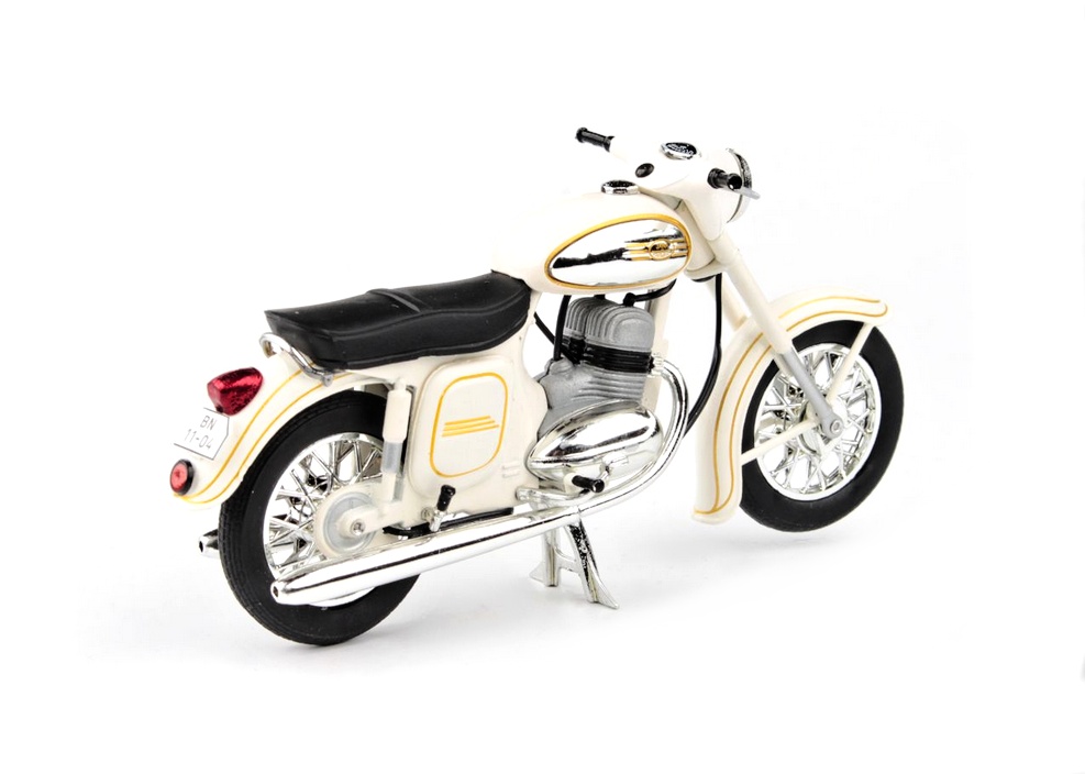 Jawa 350 Kývačka Automatic (1966) Bílá 1:18