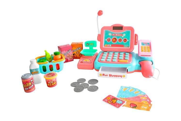 Dětská pokladna KF9514 s doplňky na baterie