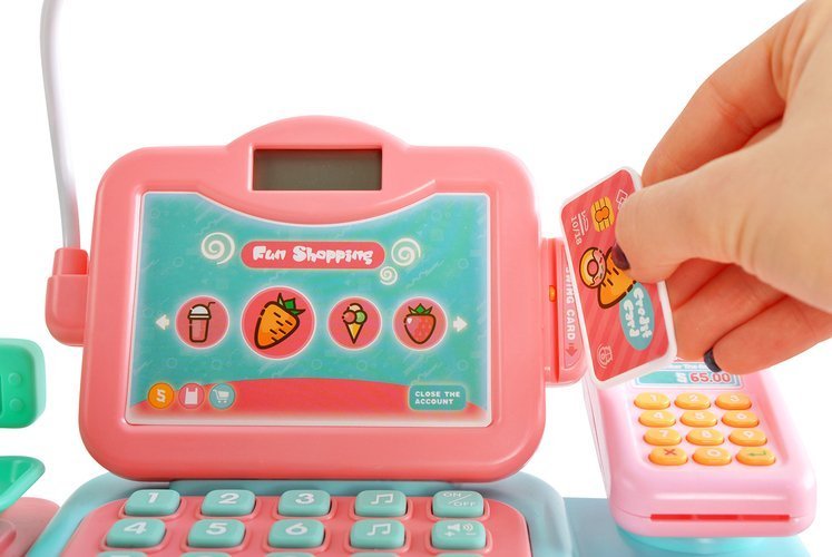 Dětská pokladna KF9514 s doplňky na baterie
