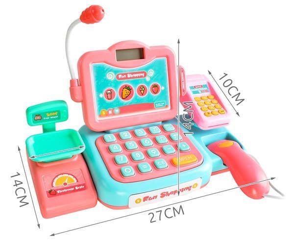 Dětská pokladna KF9514 s doplňky na baterie