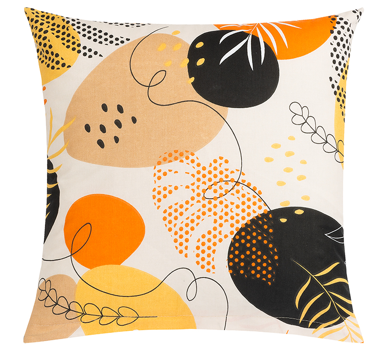 Bellatex Polštářek ADÉLA, Oblázky oranžové - 40x40 cm