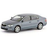 Škoda Superb II (2008) Šedá Steel Metalíza 1:43