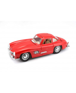 Bburago Mercedes Benz 300 SL 1954 červený 1:24