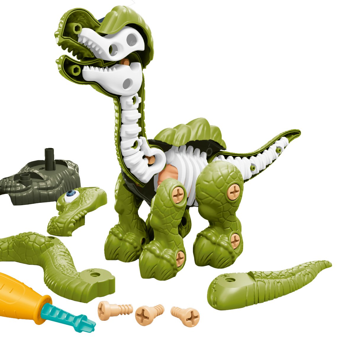 Wiky Dinosaurus s kostrou, šroubovací