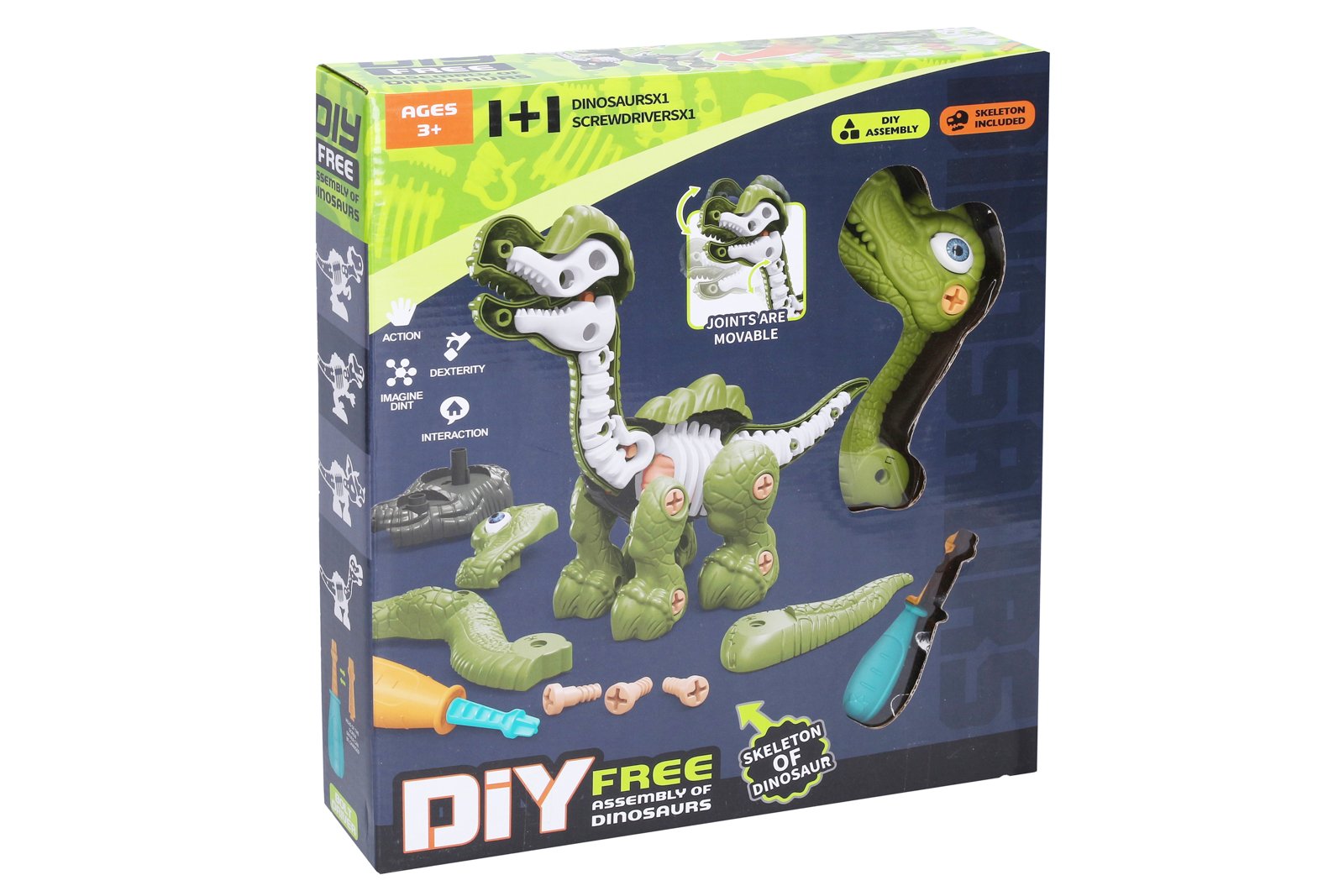 Wiky Dinosaurus s kostrou, šroubovací