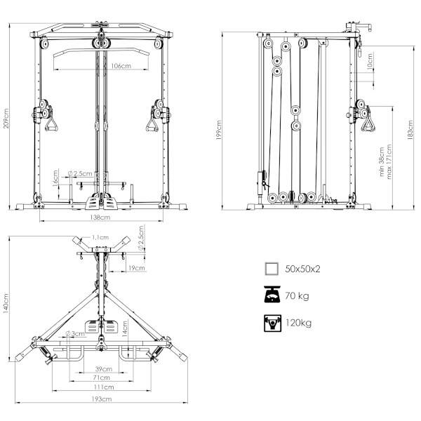 Protisměrné kladky MARBO MS-W106 2.0