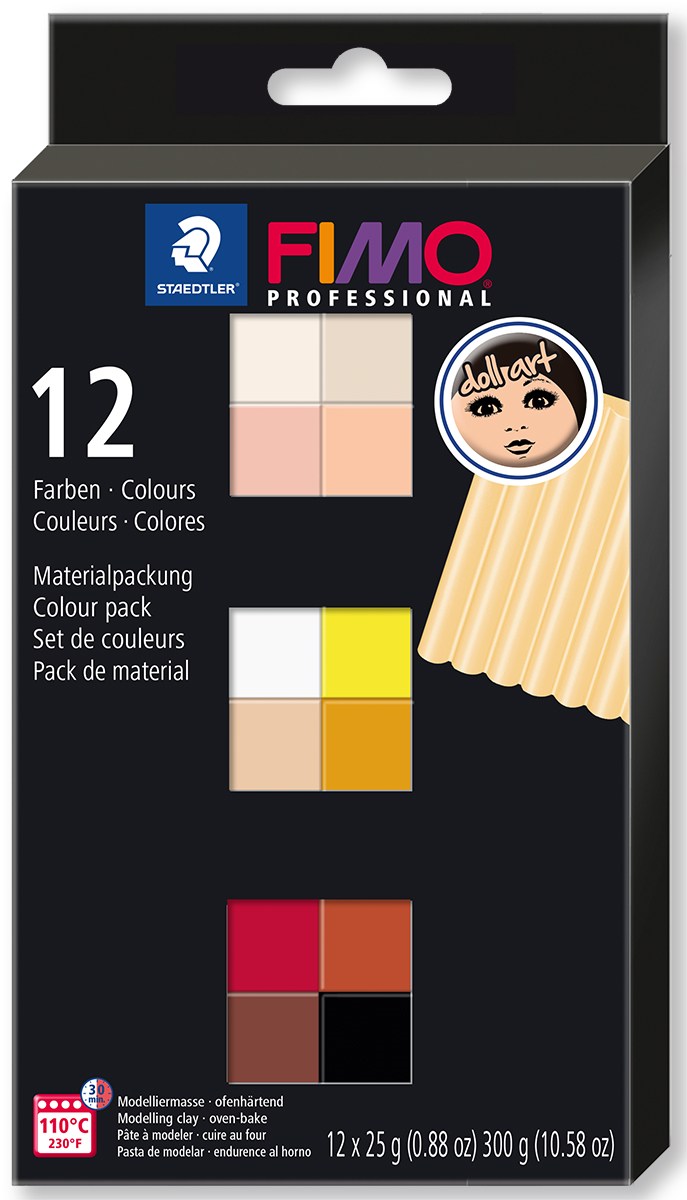FIMO professional sada 12 barev 25 g DOLL ART
