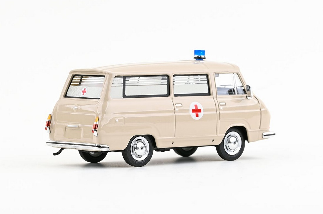 Abrex Škoda 1203 (1974) Sanitní Vůz, kulatý maják, 1:43