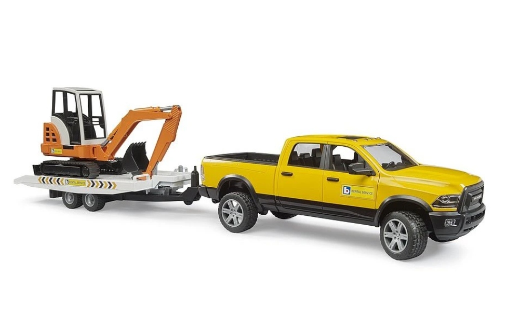 Bruder 2546 Terénní servisní auto RAM s minibagrem