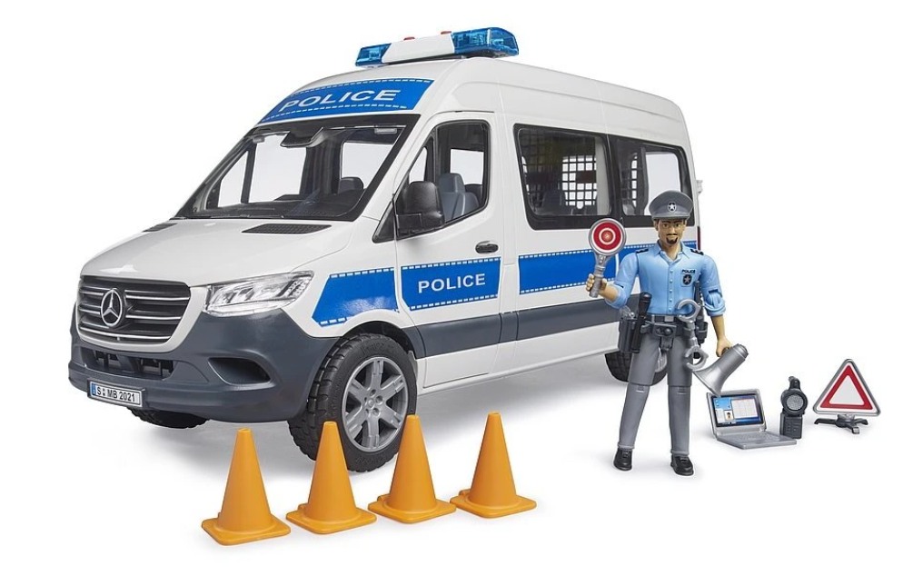 Bruder 2683 Sprinter Policejní zásahové vozidlo s panačkem a majákem