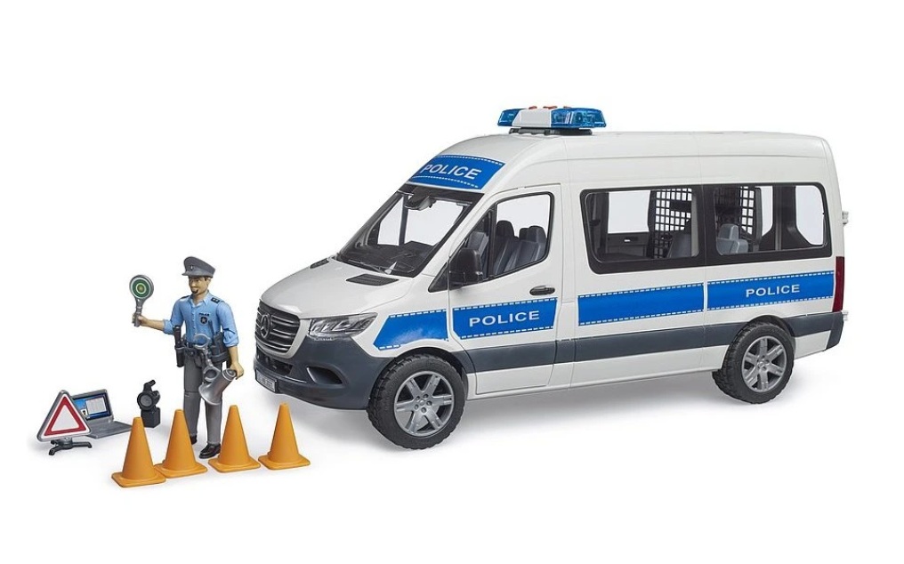 Bruder 2683 Sprinter Policejní zásahové vozidlo s panačkem a majákem