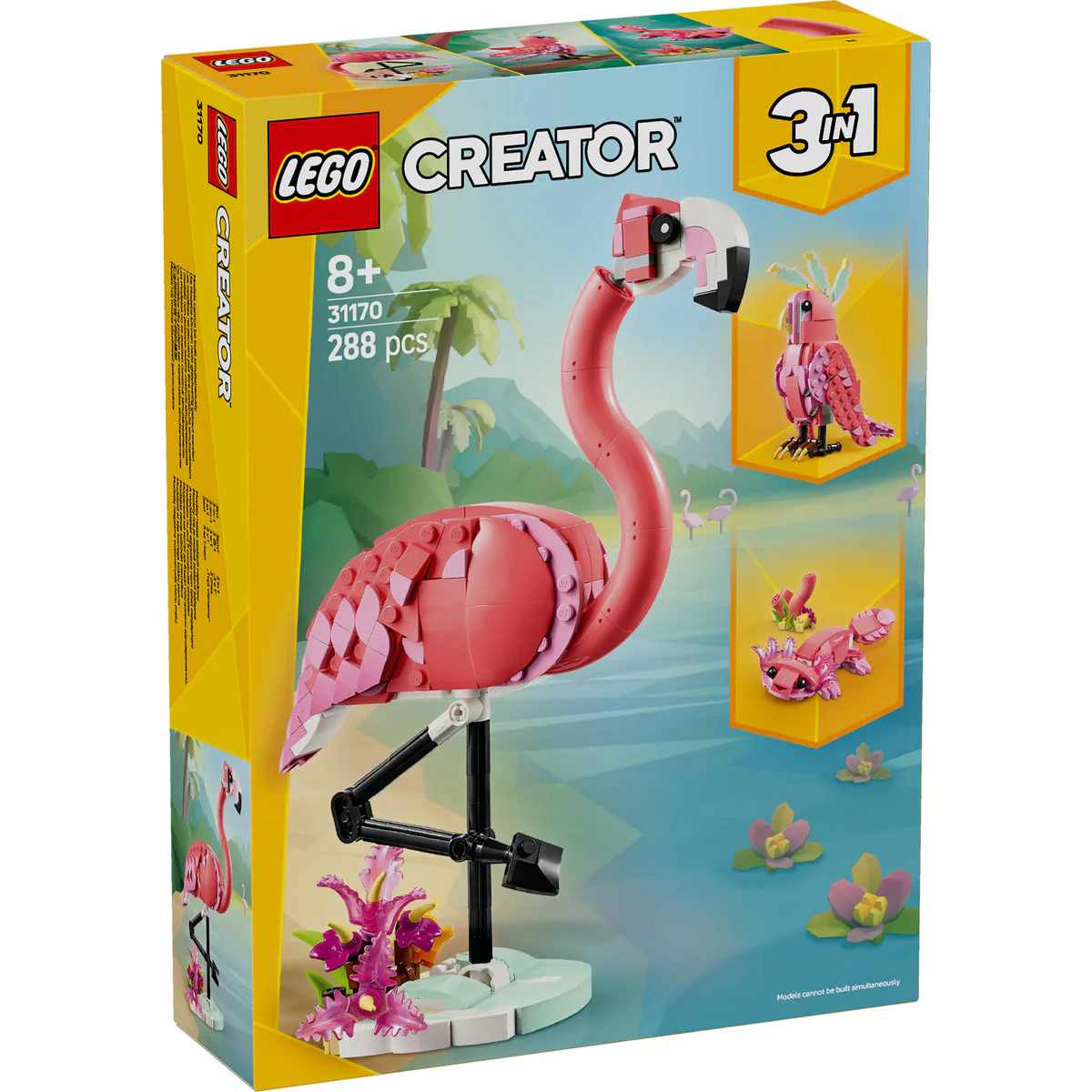 Lego Creator 3v1 31170 Divoká zvířata, Růžový plameňák