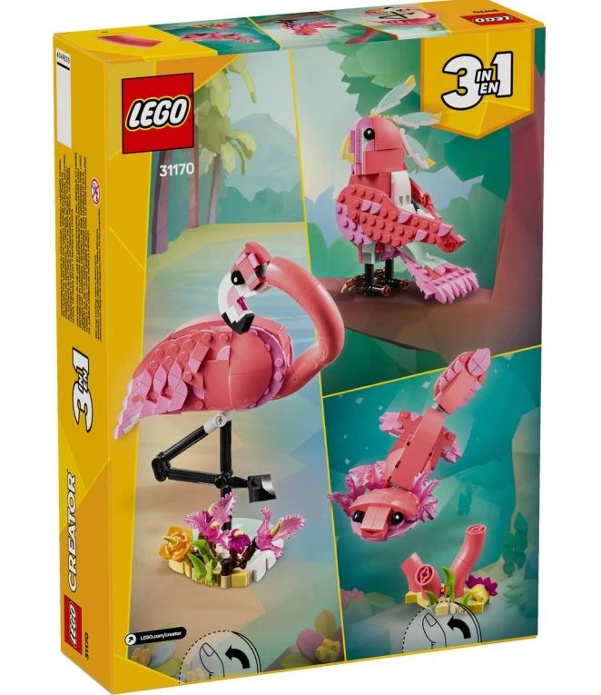 Lego Creator 3v1 31170 Divoká zvířata, Růžový plameňák