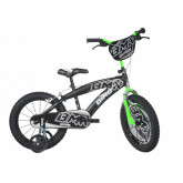 Dino Bikes Dětské kolo BMX 145XC černo-zelené 14