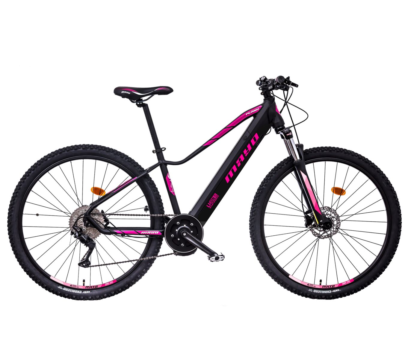 MAYO e-XC 29" Horské elektrokolo FLASH POWER D BB, rám 16", černo-růžové