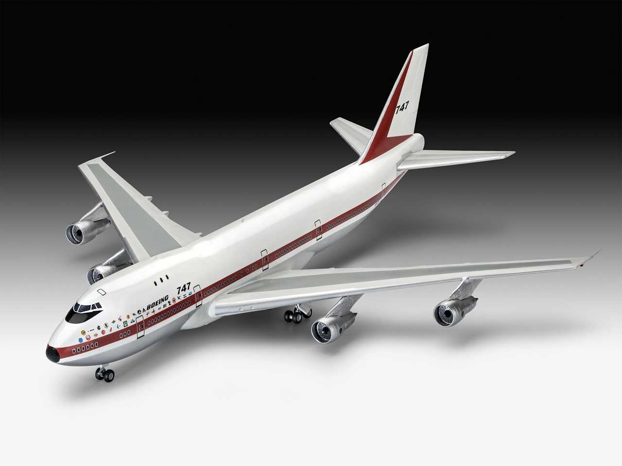 Revell Gift Set letadlo 05686 - Boeing 747-100, 50th Anniversary (1:144)