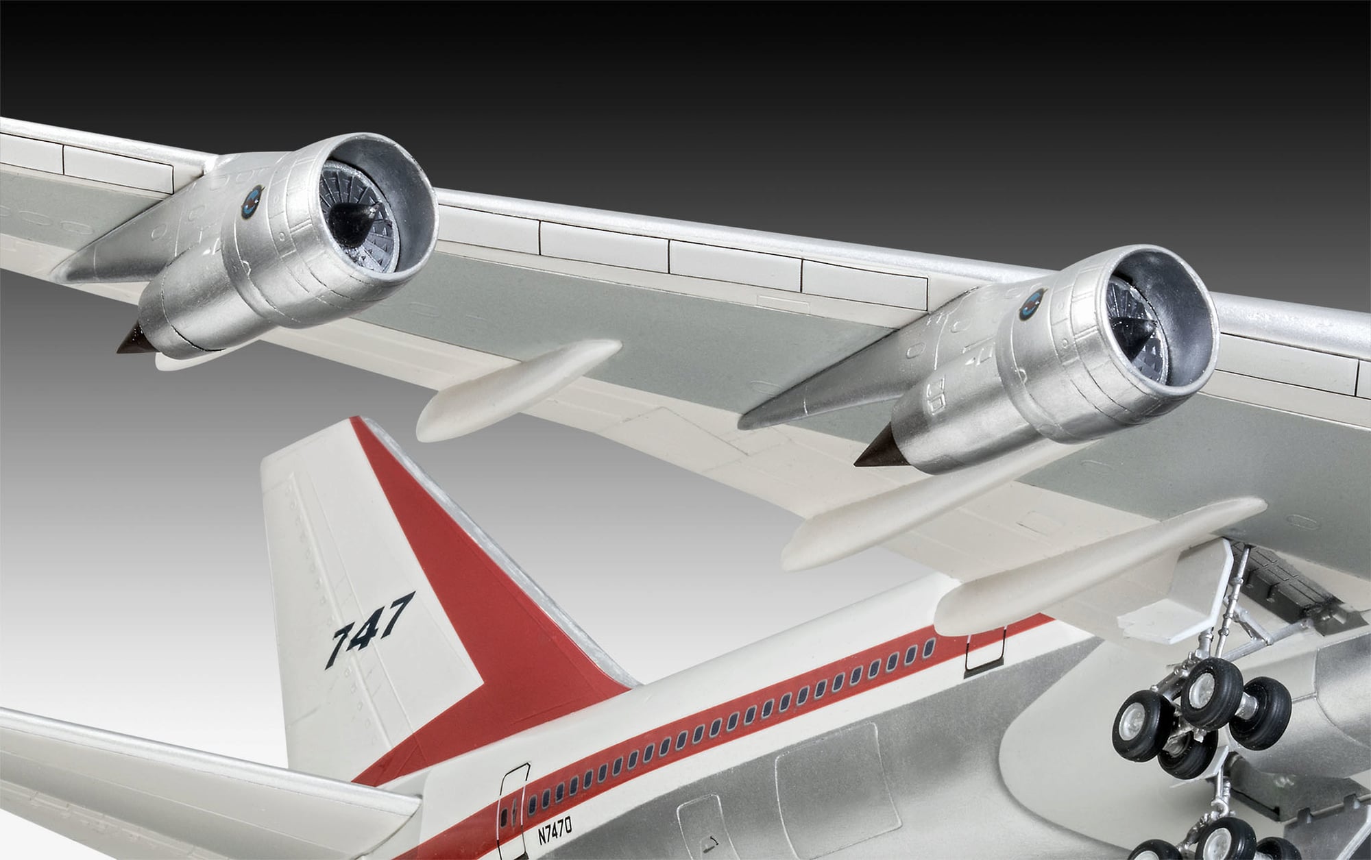 Revell Gift Set letadlo 05686 - Boeing 747-100, 50th Anniversary (1:144)