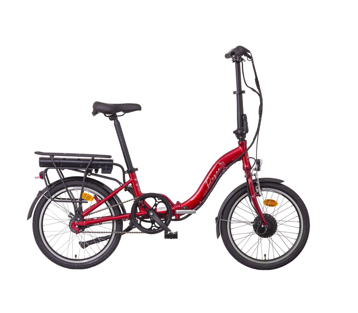 Skládací elektrokolo Liberty e-Pegas Nexus 7spd 36V, 10,4 Ah, červené