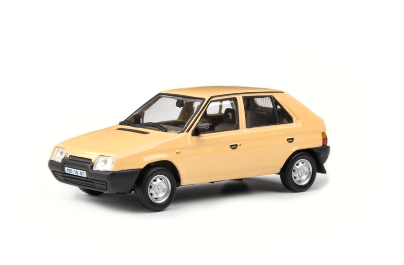 Abrex Škoda Favorit 136L (1988) Žlutá Mimóza 1:43