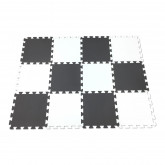 Pěnový koberec MAXI EVA 24, bílo-černý