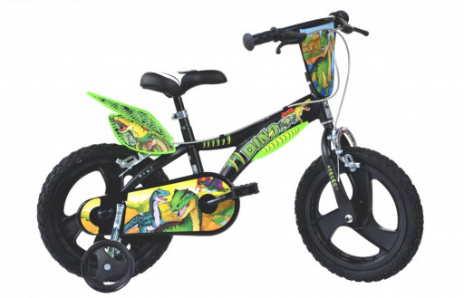 Dino Bikes Dětské kolo 614L-DS T. Rex černé 14"