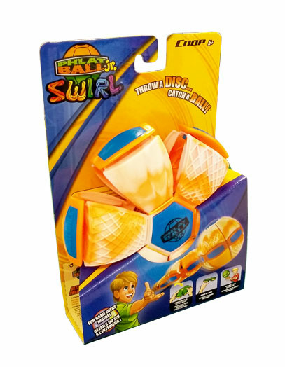 Phlat ball junior Swirl, oranžový
