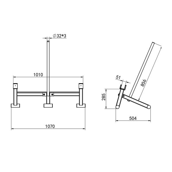HMS STR44 Zvedák na osu Deadlift Bar Jack