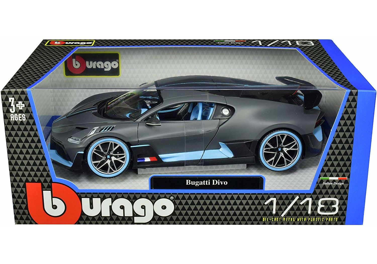 Bburago Bugatti Divo Grey 1:18