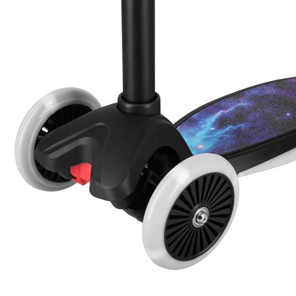 NILS Fun HLB1310 Dětská tříkolová koloběžka s LED, černá