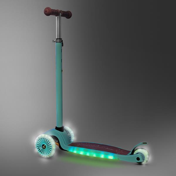 NILS Fun HLB1310 Dětská tříkolová koloběžka s LED, fialová