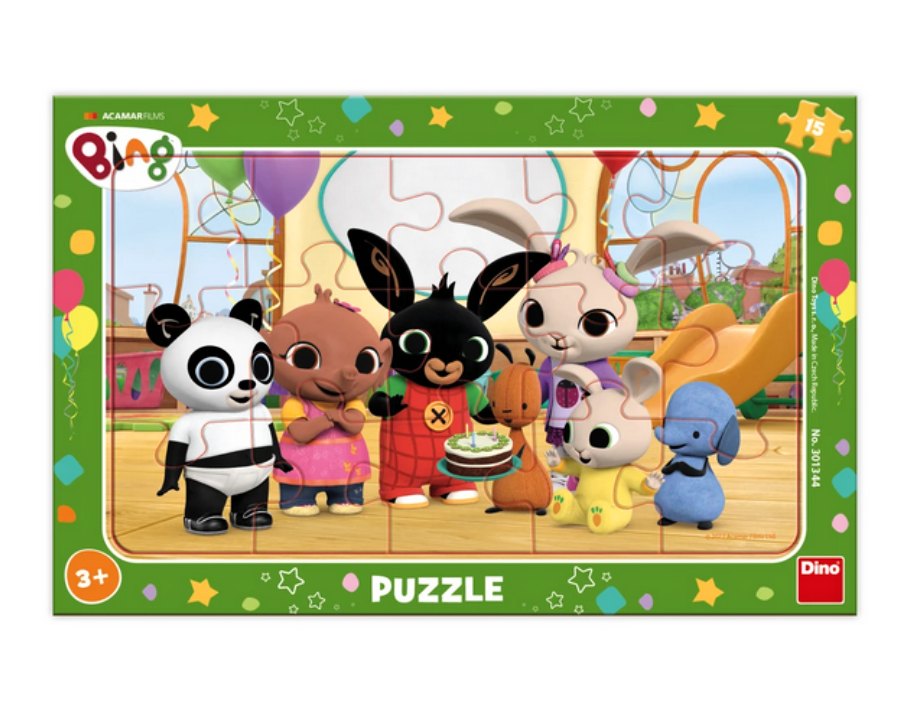 Dino deskové puzzle 15 dílků - Bing ve školce