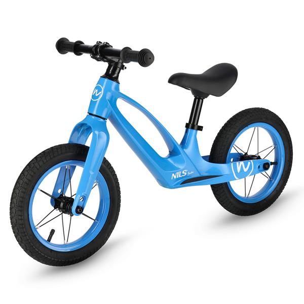 Nils Fun RB901 Dětské odrážedlo 12", pumpovatelná kola s LED, modré
