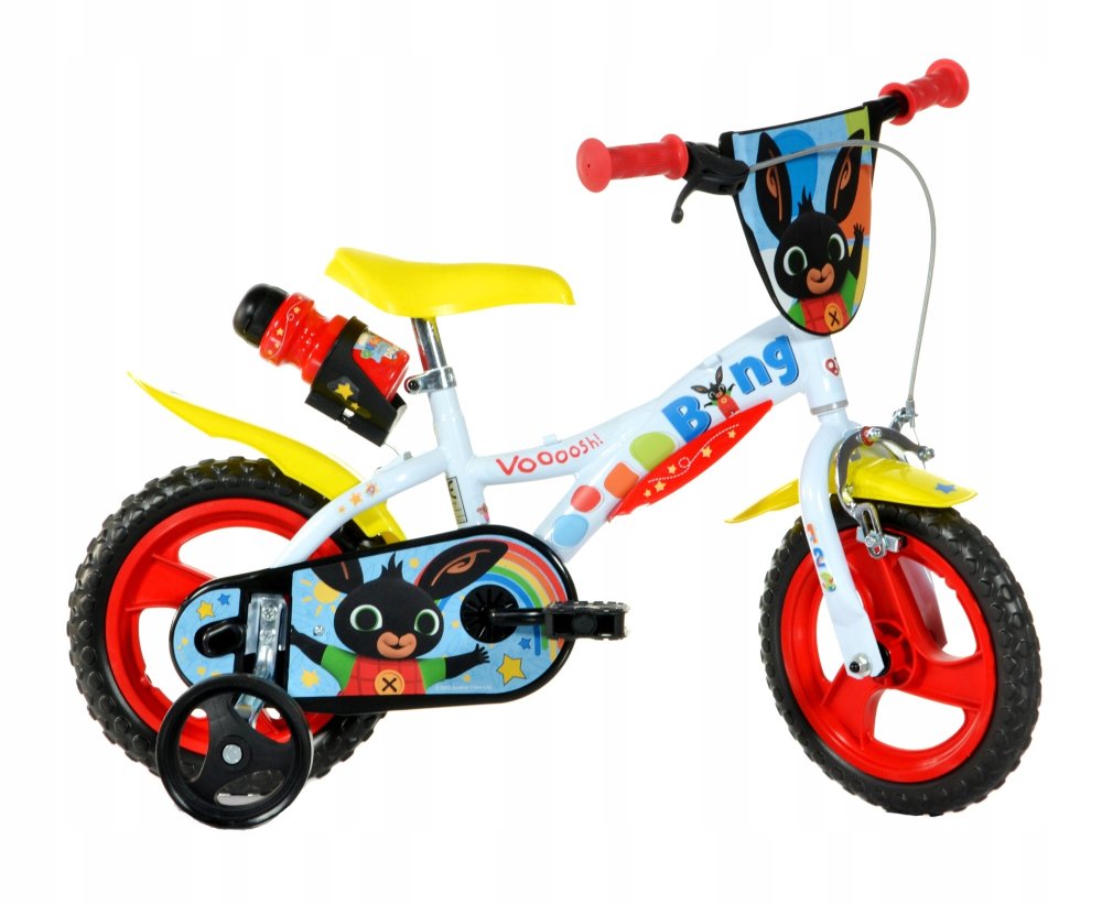 Dino Bikes Dětské kolo Králíček Bing, bílé, 12"
