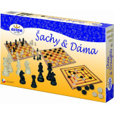 Detoa dřevěné Šachy a Dáma