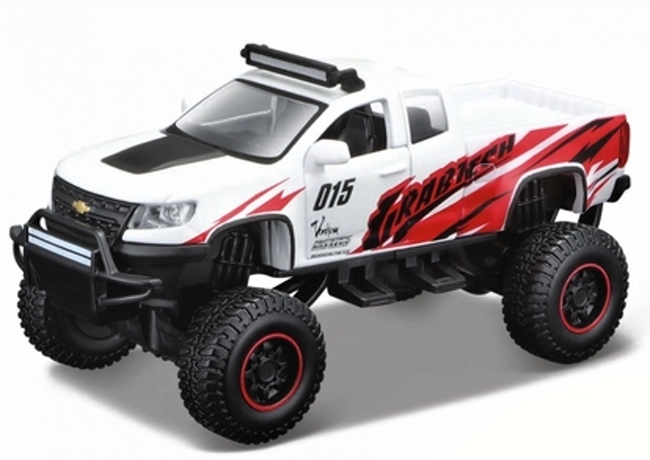 Maisto Rebels Chevrolet Colorado ZR2 4x4 (2017) Bílo-červený 1:40