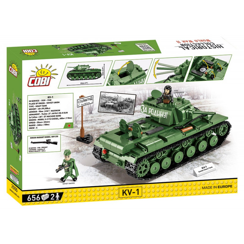 COBI 2555 II WW Tank KV-1, 656 kostek