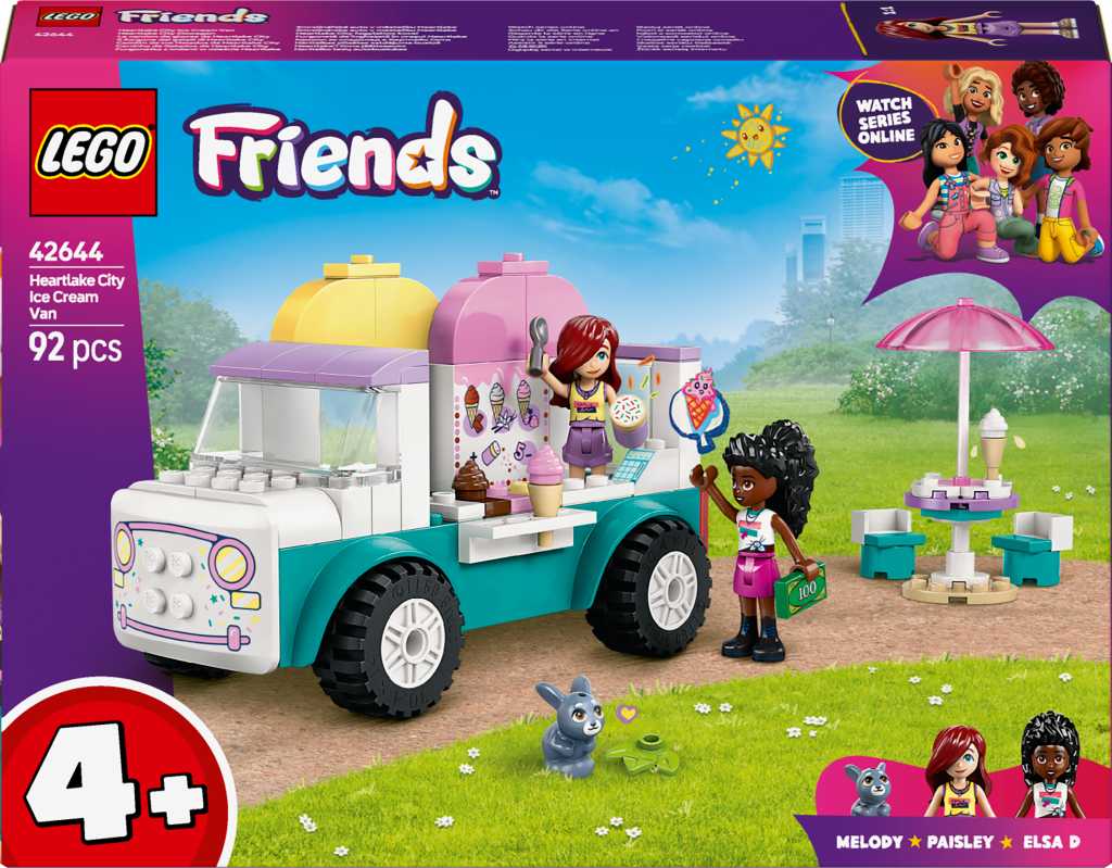 LEGO Friends 42644 Zmrzlinářské auto v městečku Heartlake