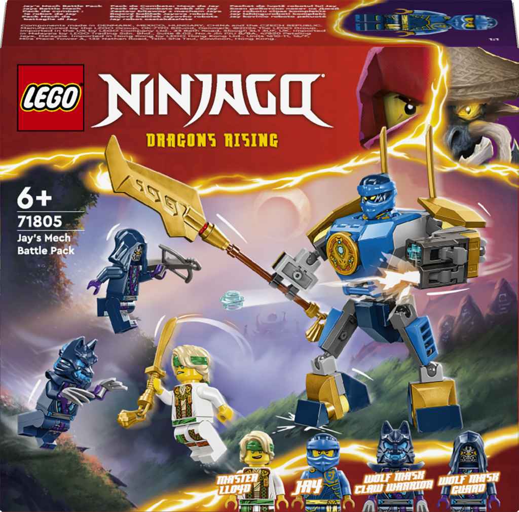 LEGO NINJAGO 71805 Bojový balíček Jayova robota