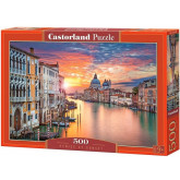 Castorland puzzle Benátky a západ slunce, 500 dílků