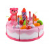 Dětský narozeninový dort Rosa na krájení s doplňky