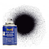 Barva Revell ve spreji 34108, matná černá (black mat)