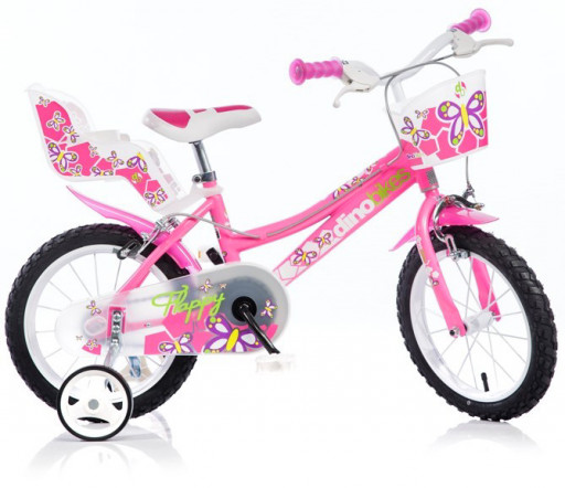 Dino Bikes Dětské kolo Flappy růžová 16"