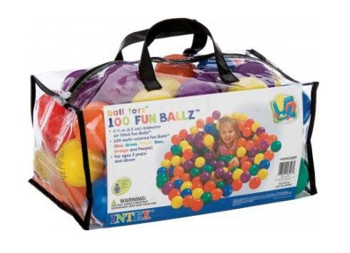 Intex plastové míčky small fun 100 kusů 6,5 cm