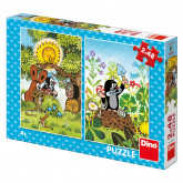 Dino Toys Puzzle Krtek., 2x48 dílků