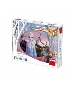 Dino dřevěné kostky Frozen II, 12 kostek