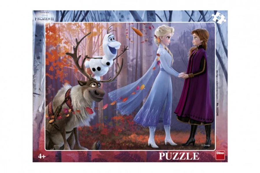 Dino Deskové puzzle 40 dílků - Ledové královstí ll.